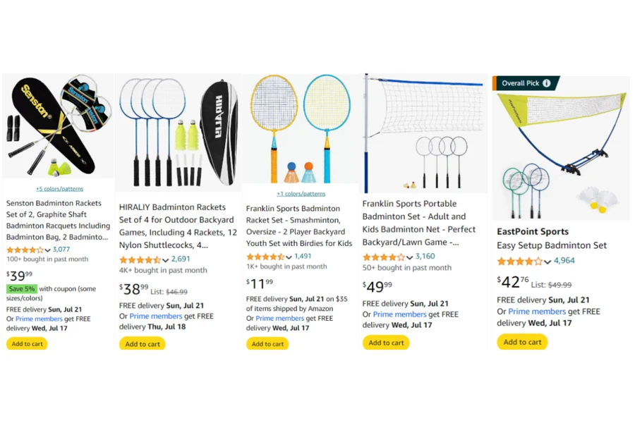 top-selling Badminton Rackets