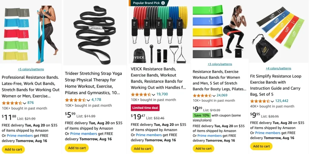 top-selling Exercise Bands