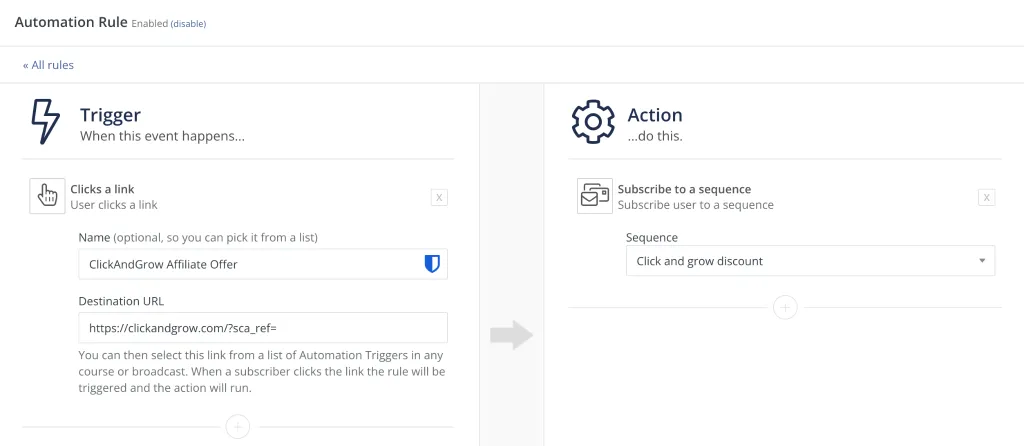 Setting up a simple automation in ConvertKit