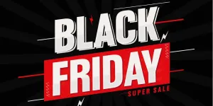 Ilustrasi vektor penjualan super Black Friday