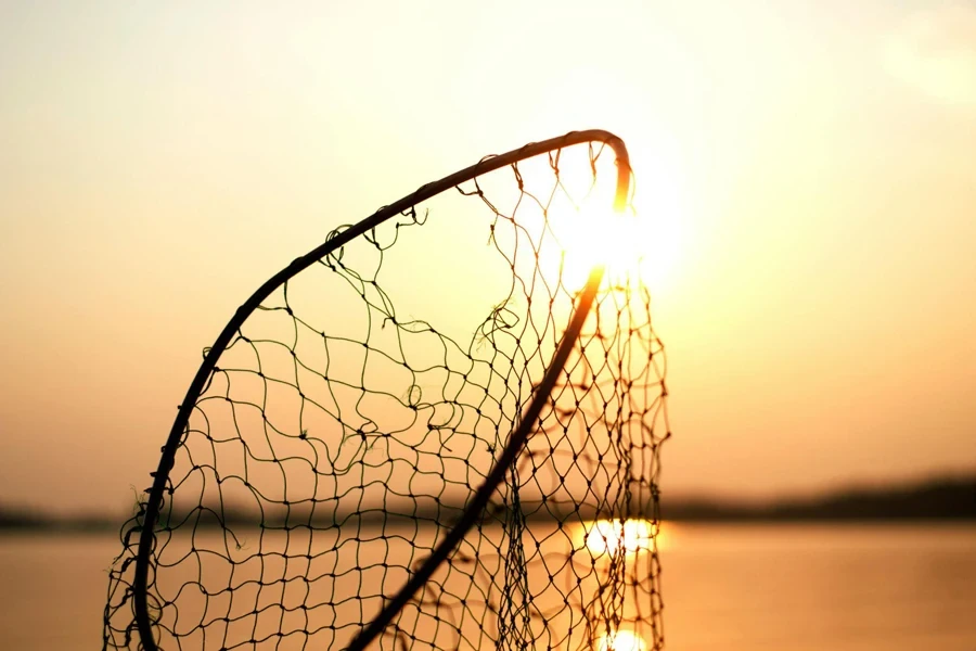 Black fishing net