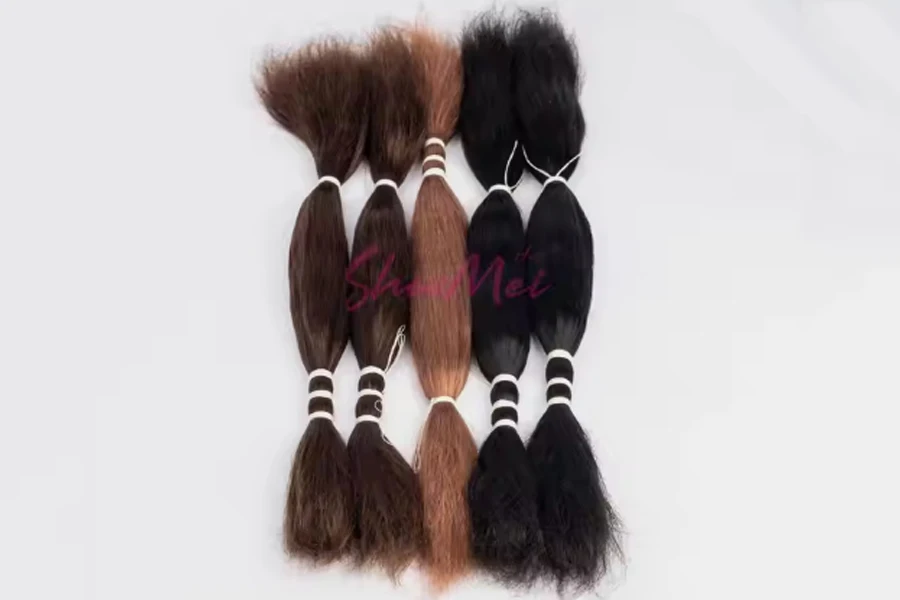 Heißer Verkauf 12A Virgin Human Hair – 10-30 Zoll Goddess Knotless Bulk für Boho-Zöpfe