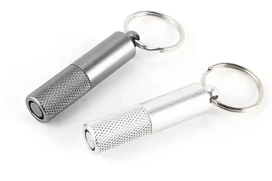 Stainless Steel Cigar Punch Cutter with Keychain