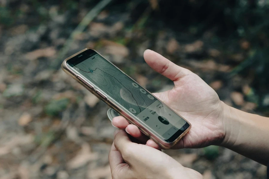 Using maps to navigate while hiking