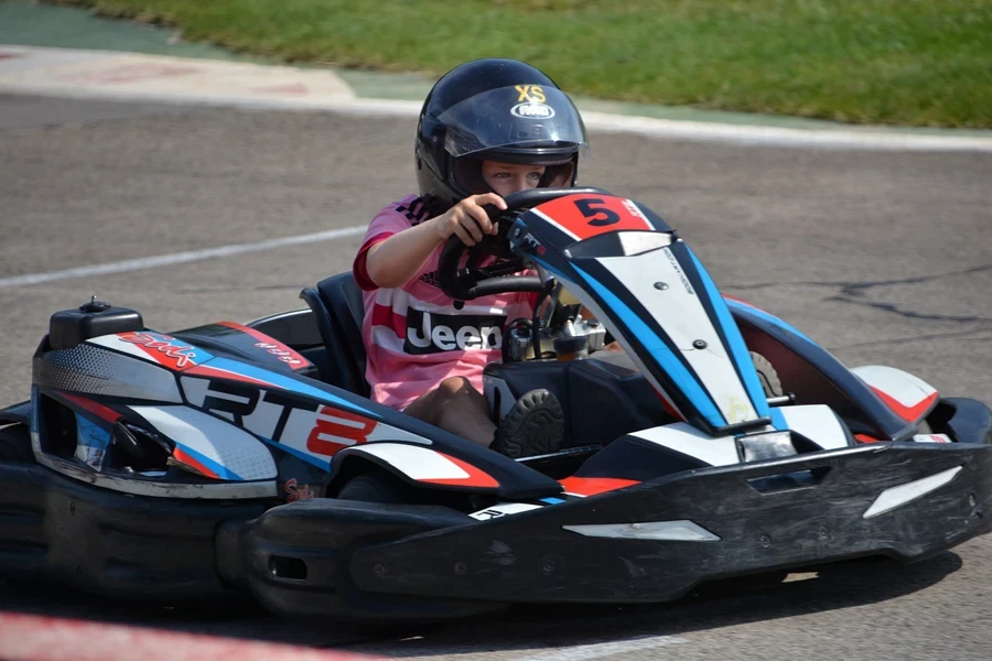 kart, vacances, action