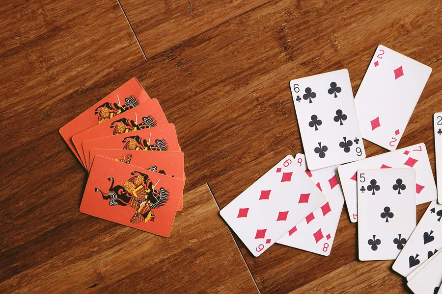 Assorted Playing Cards Flatlay Photography