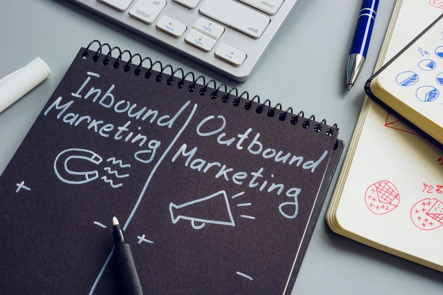 Inbound e outbound marketing in una nota