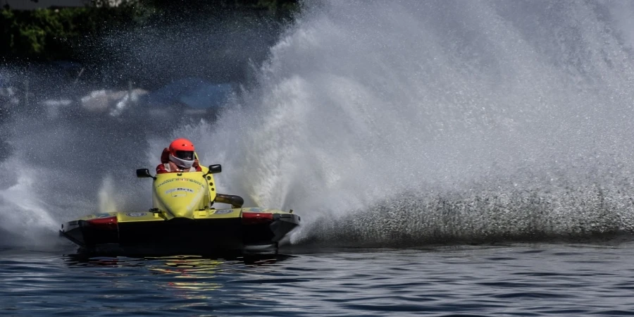 lomba perahu motor, olahraga air, alam