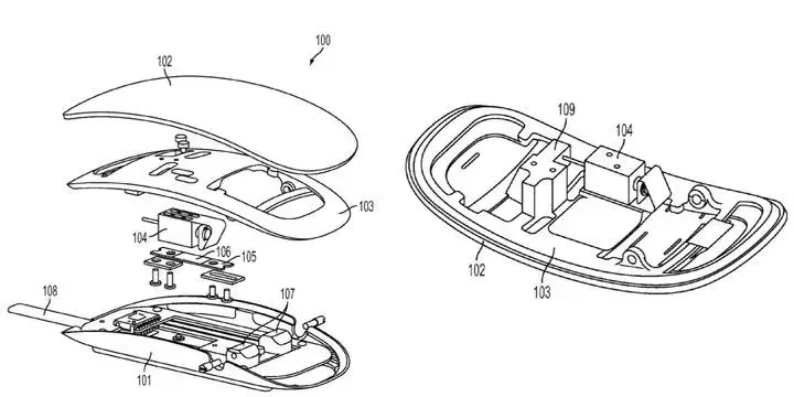 Appleの圧力感知マウスの特許