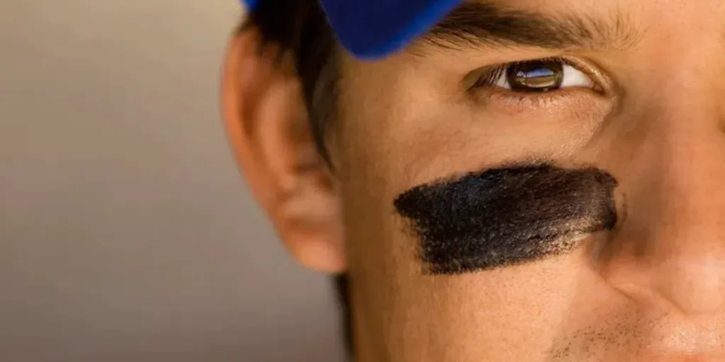 Baseball Player Wearing Eyeblack