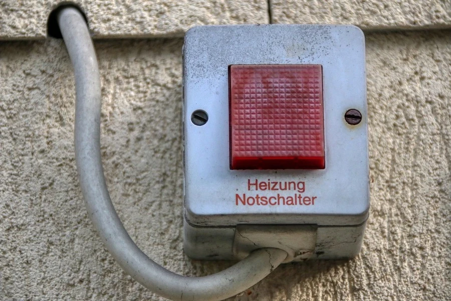 Emergency switch of a heater