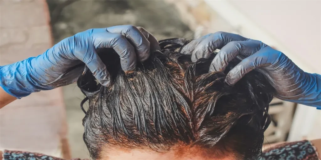 Home made hair Treatment with mud to resolve with gray hair