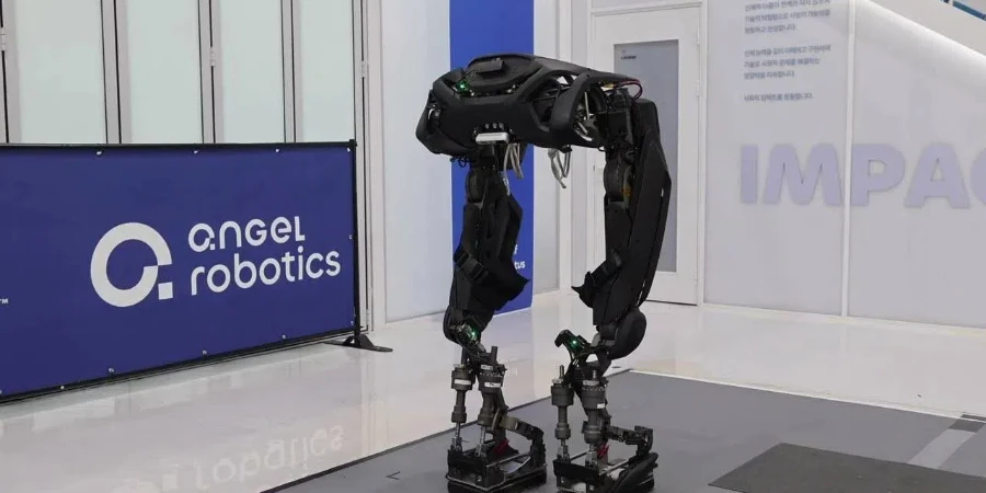 Iron Man-inspired AI exoskeleton helps paraplegics stand.