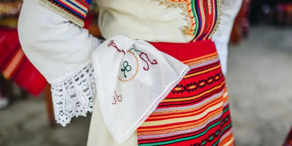 Traditional Bulgarian female folklore costume