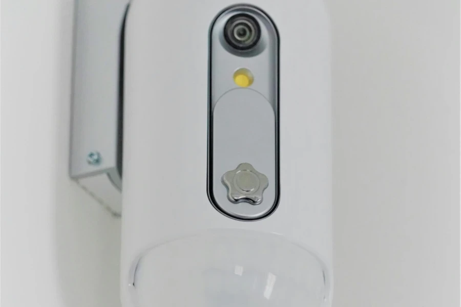 White wall mounted home sensor