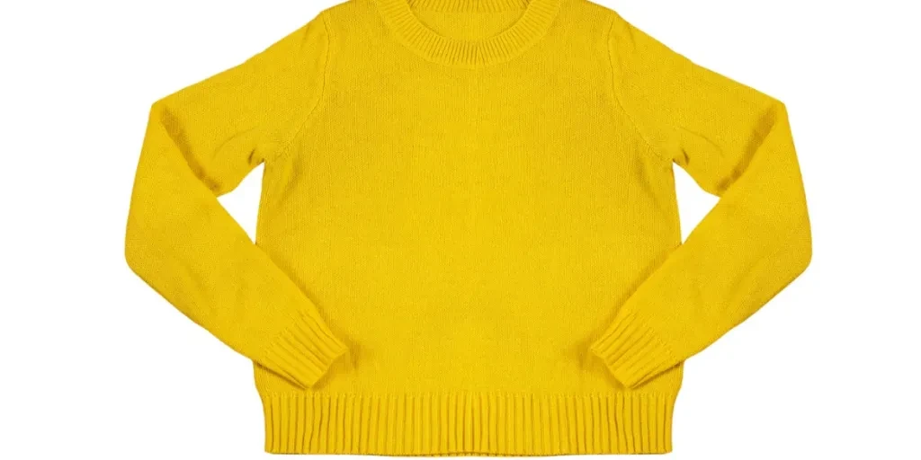 Yellow sweater shirt blouse