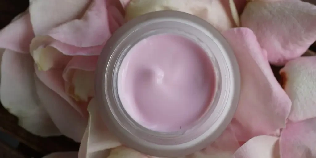 cosmétiques, crème, roses