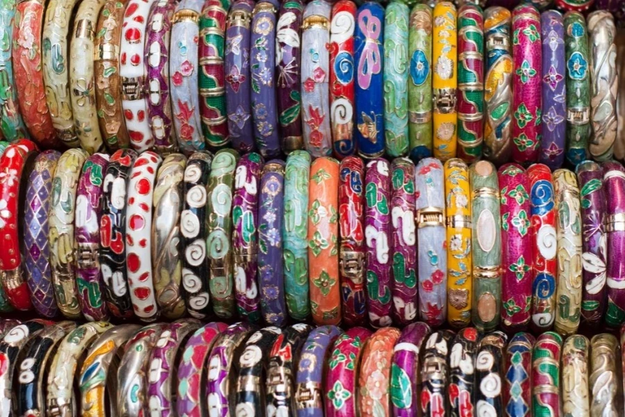 An enamel bracelet product