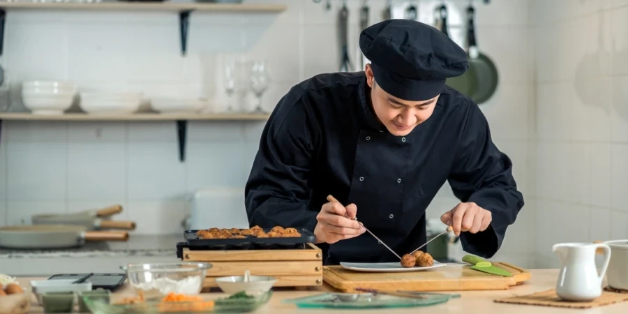 Koch kocht japanisches Essen