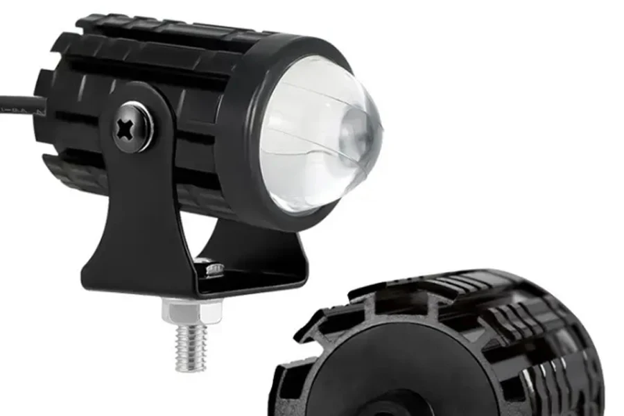 Mini farol de luz de corrida para motocicleta