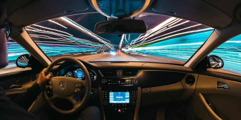 Fotografía del interior de un coche.