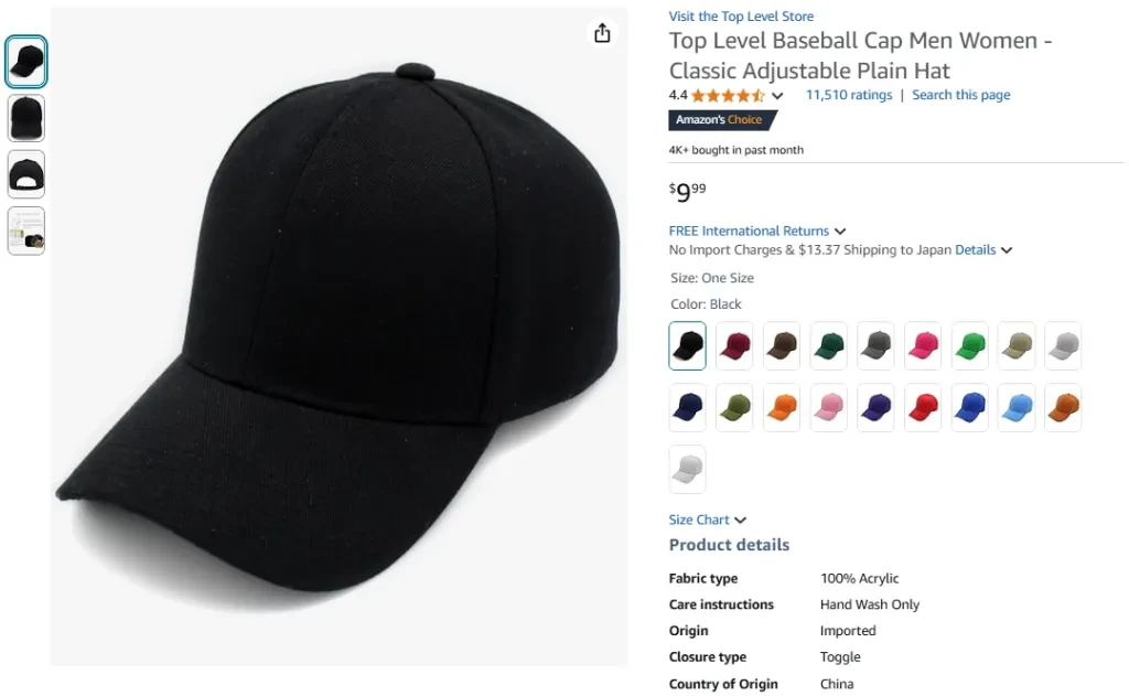 Gorra de béisbol de nivel superior para hombre y mujer, clásica y ajustable