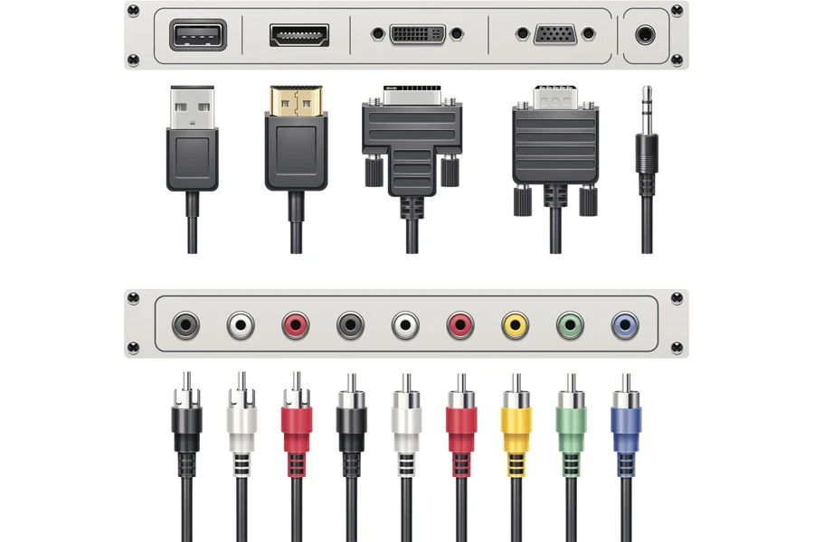 Video and audio connectors