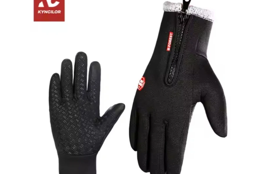 Guantes cálidos de invierno: guantes de forro polar con pantalla táctil para deportes de invierno