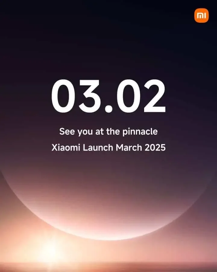 Xiaomi 2025年XNUMX月発売