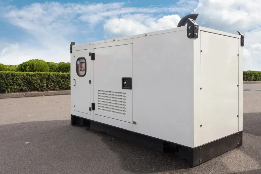 A mobile backup generator for emergency power