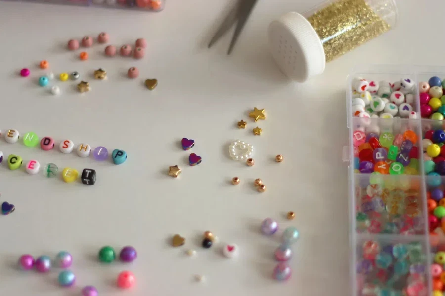 Colorful letter bead bracelet making kit