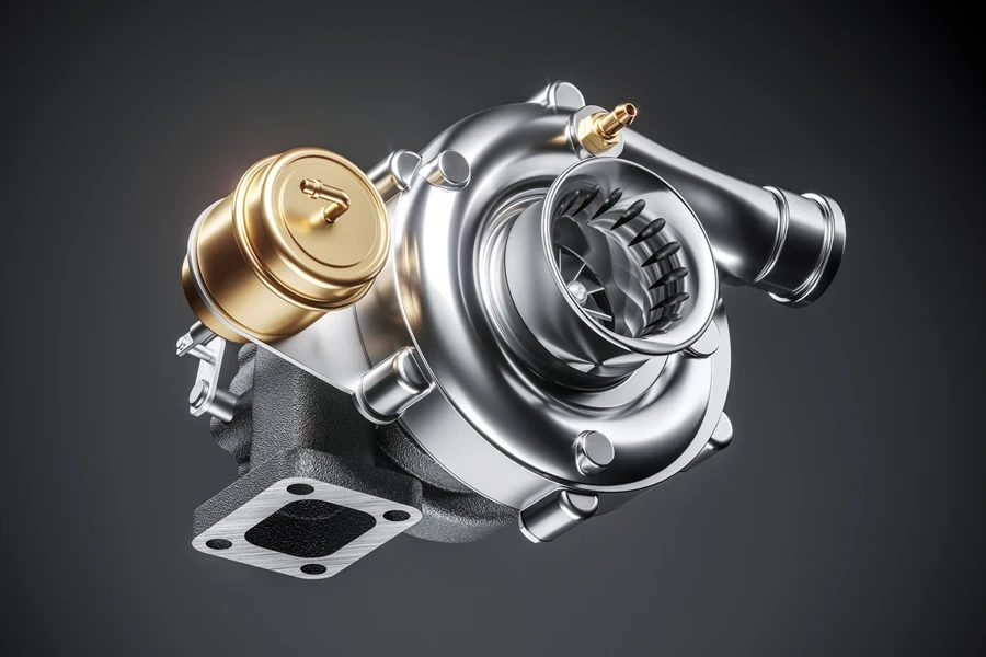 stock image of a turbocharger