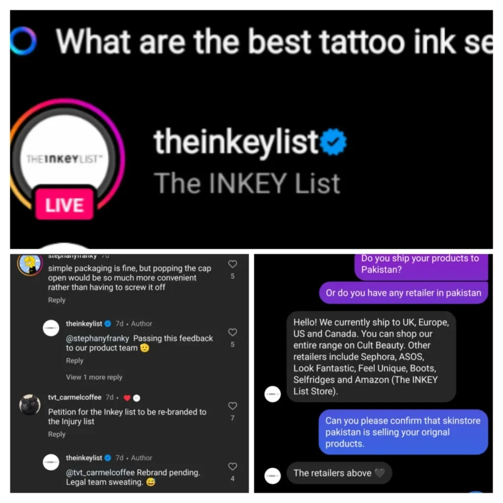 Theinkeylist interacts with their audience