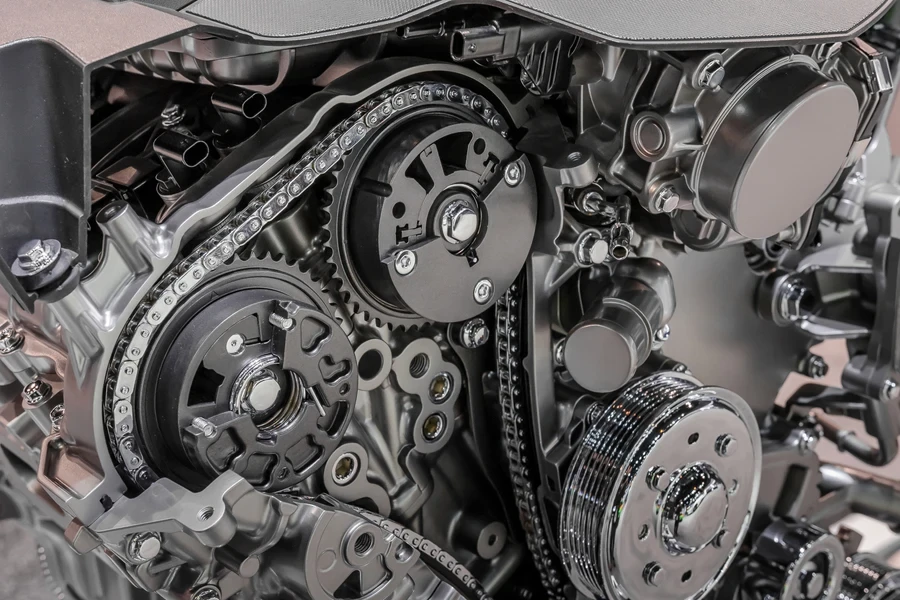 timing chain in a vehicle engine