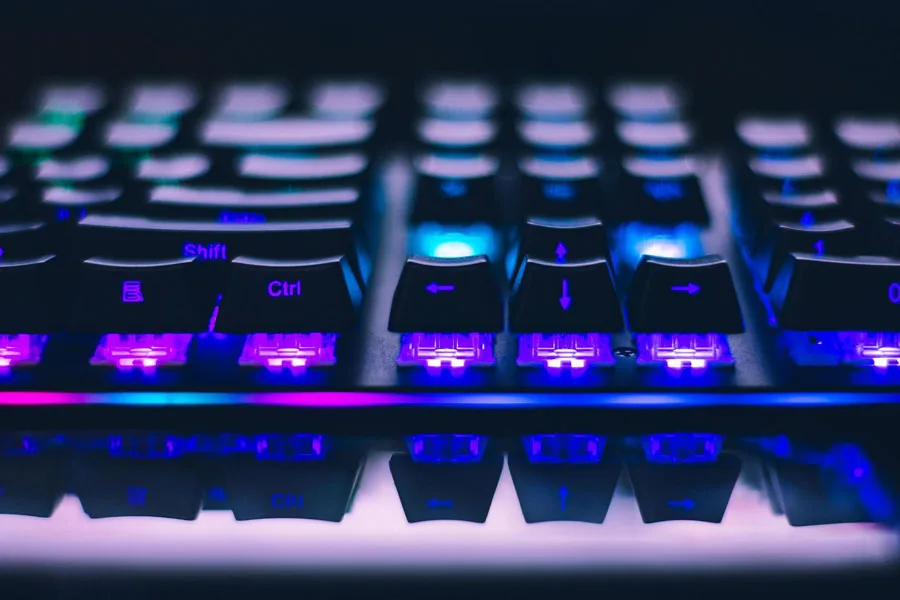 Close-Up Photo of Gaming Keyboard