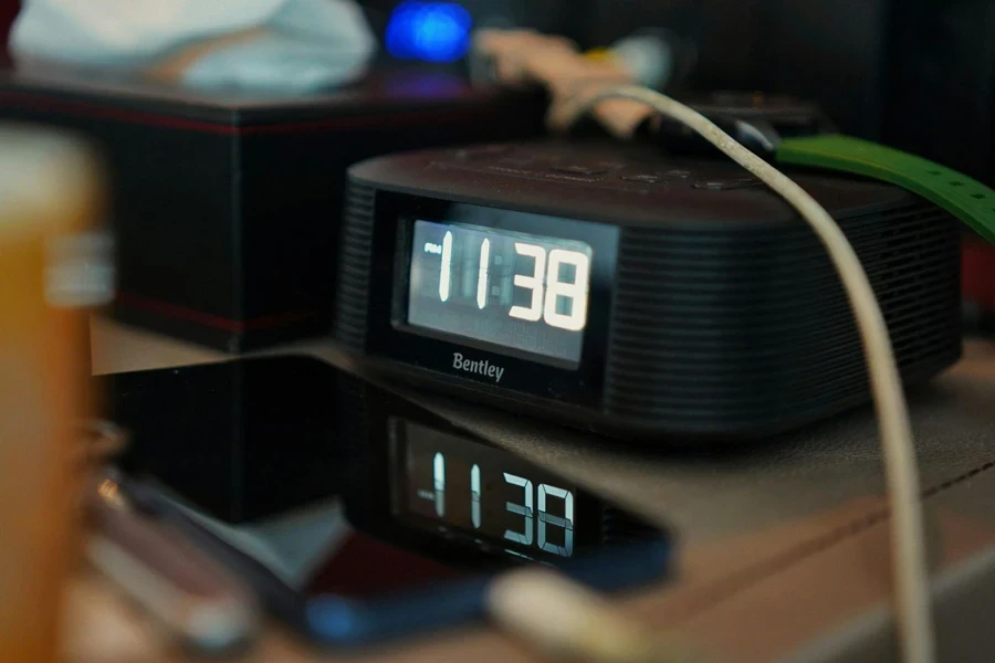 Digital Clock on Table