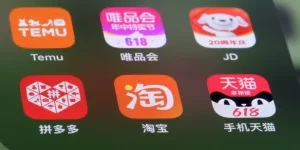 Temu, Pinduodo et d'autres applications sur le téléphone