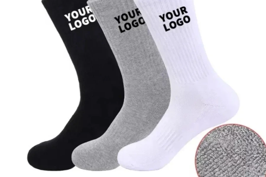 Unisex Cotton Cushion Crew Athletic Socks