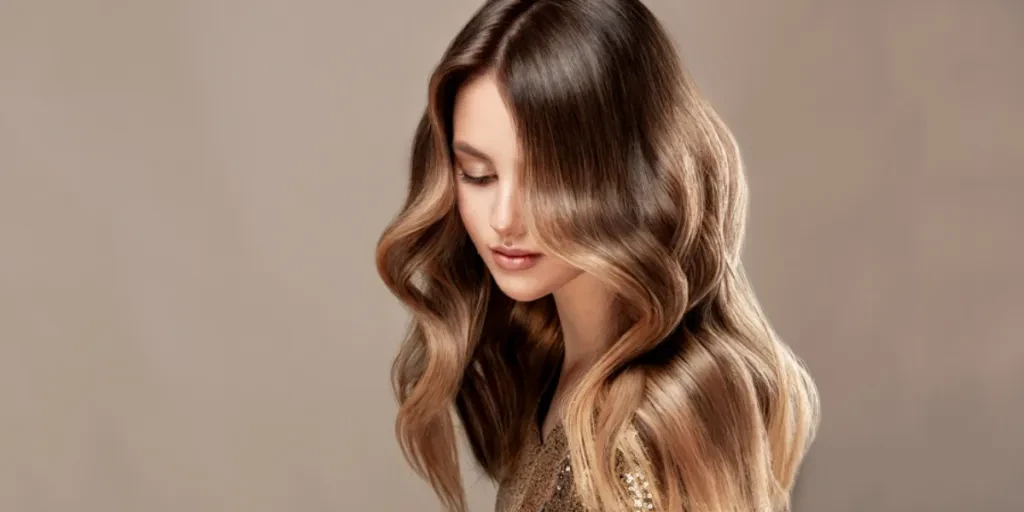 A beautiful woman with light brown hair