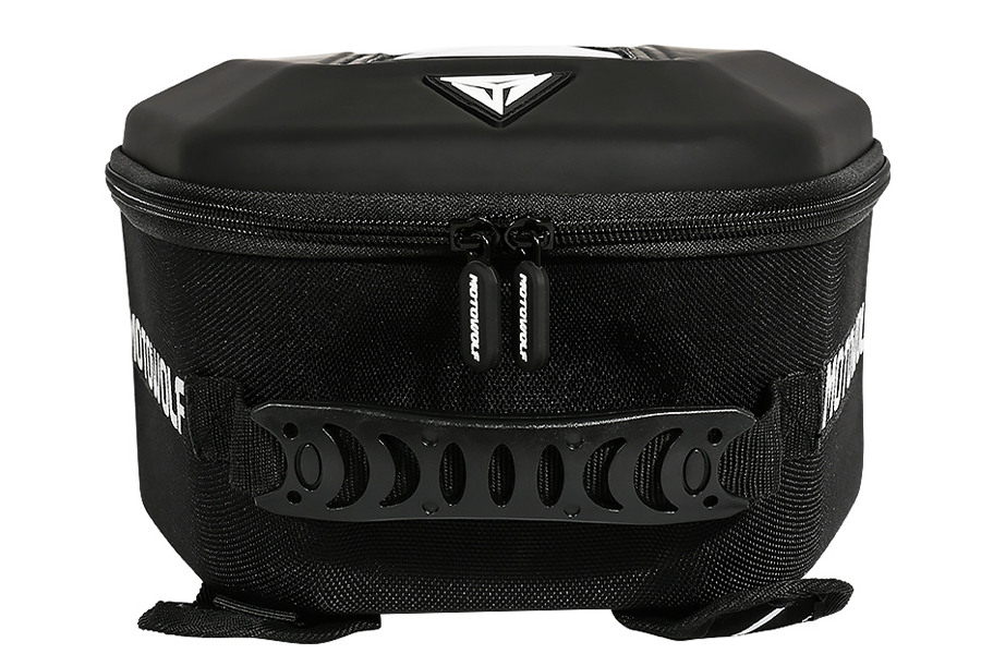 Sacoche de réservoir noire réfléchissante