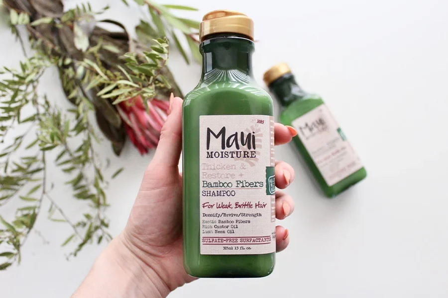 Shampoo made from recycled bamboo fibers