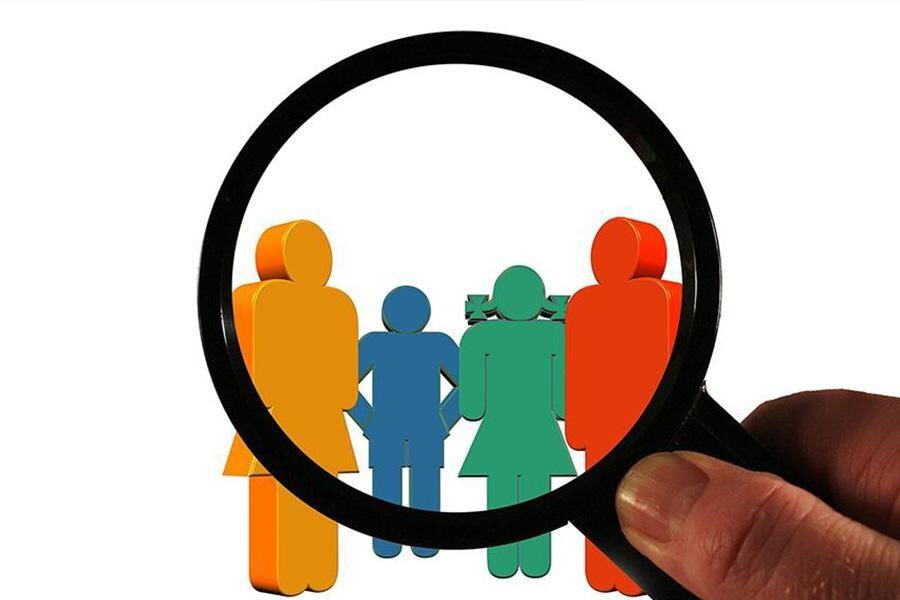Illustration showing targeted focus on specific audience
