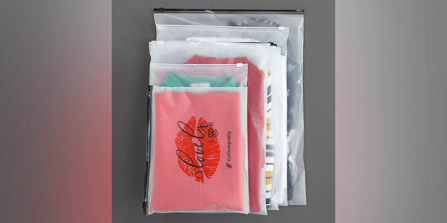 Translucent Plastic Bags For Clothes And Shoes Packaging