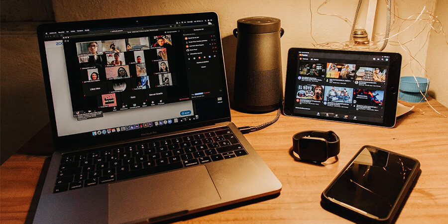 Various Digital Products On The Desktop