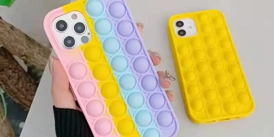 A colorful and popular pop-it phone case