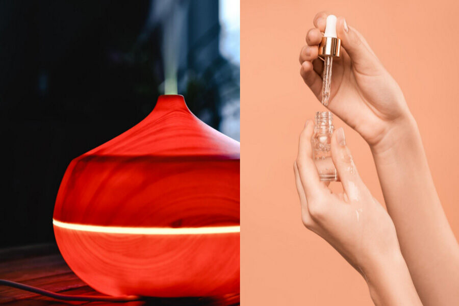 Распылитель эфирного масла и бутылка масла 