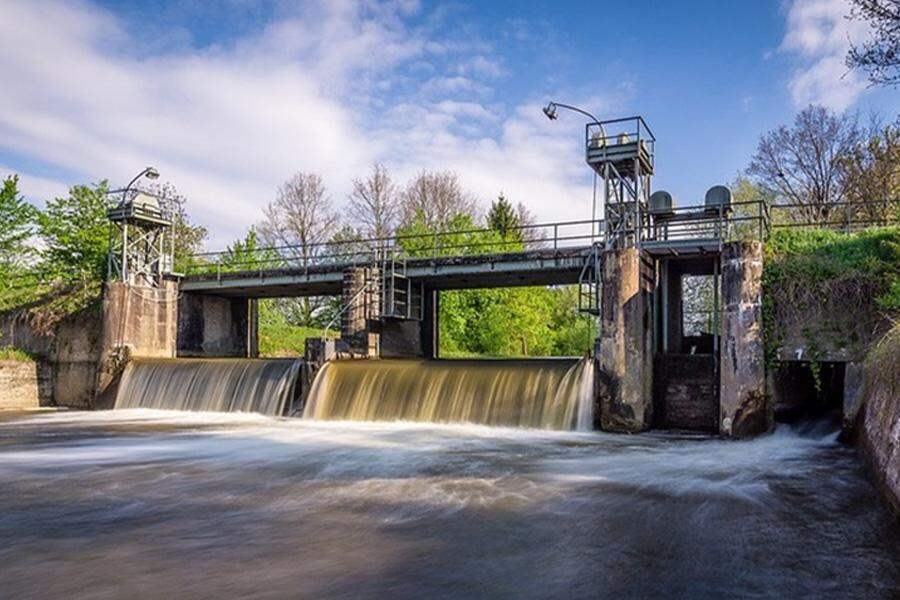 Standort eines Wasserkraftwerks zur Stromerzeugung