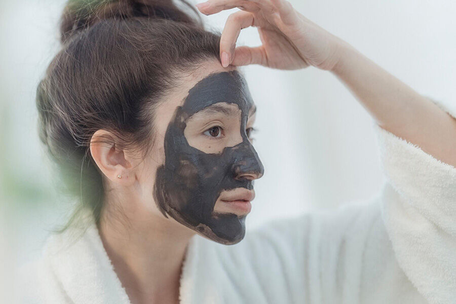 маска из морской глины