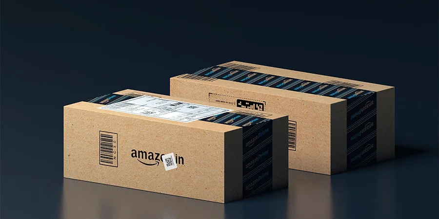 two Amazon sealed boxes