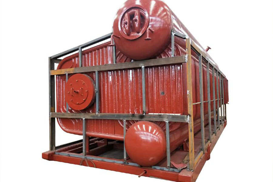 Wasserrohrkessel vor Ort